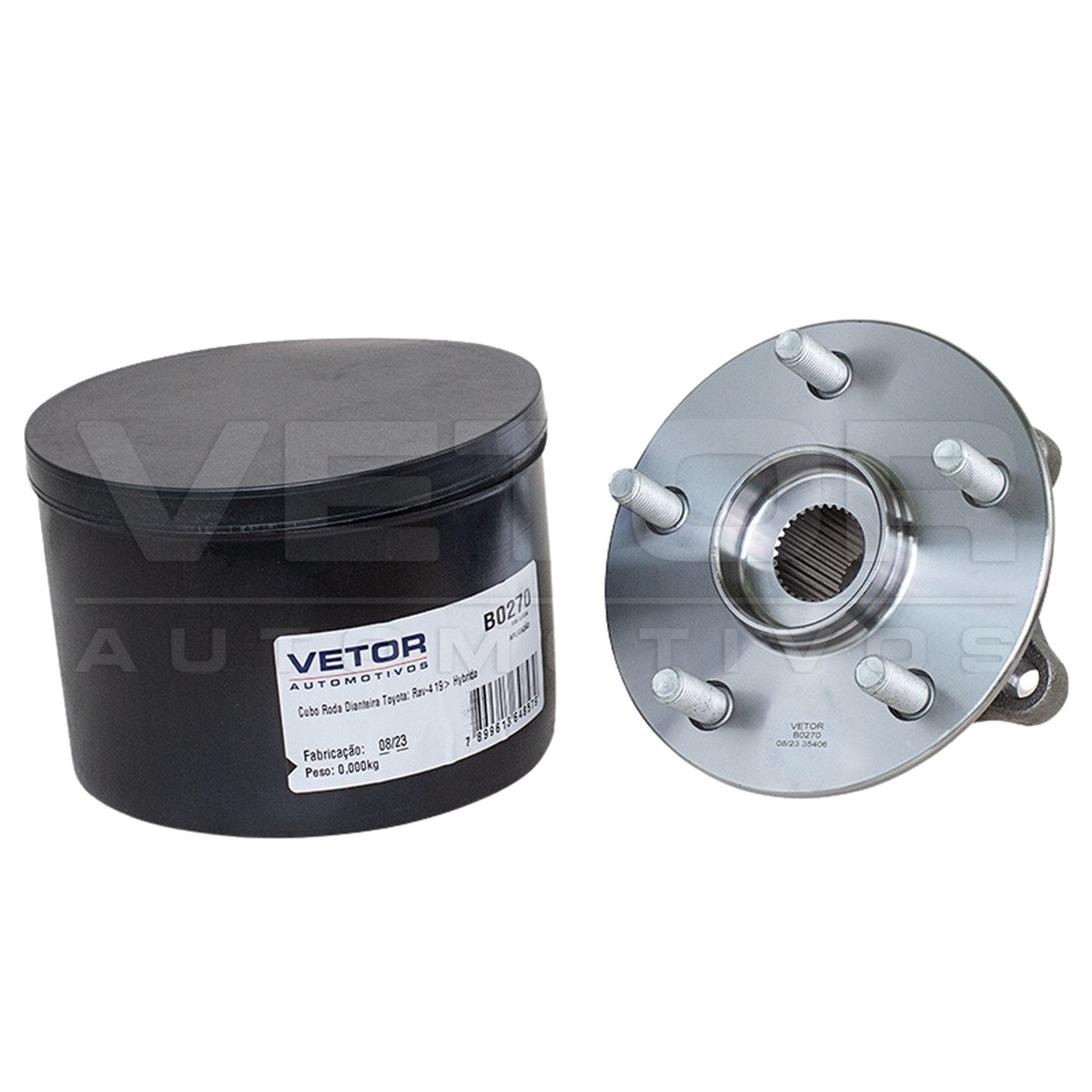 Cubo de Roda Dianteiro 30 Dentes com Rolamento e ABS - Vetor - B0270
