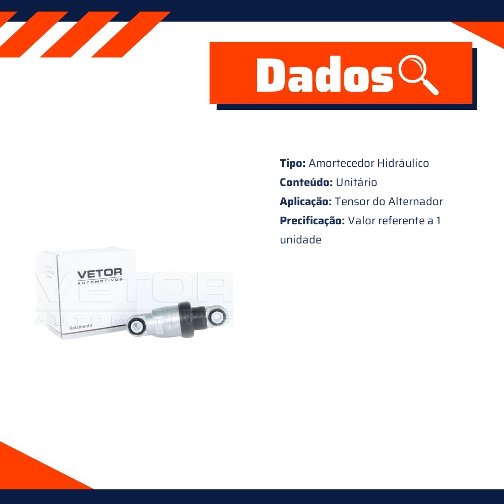 Amortecedor do Tensor de Correia para Honda Civic - Vetor - VT8716