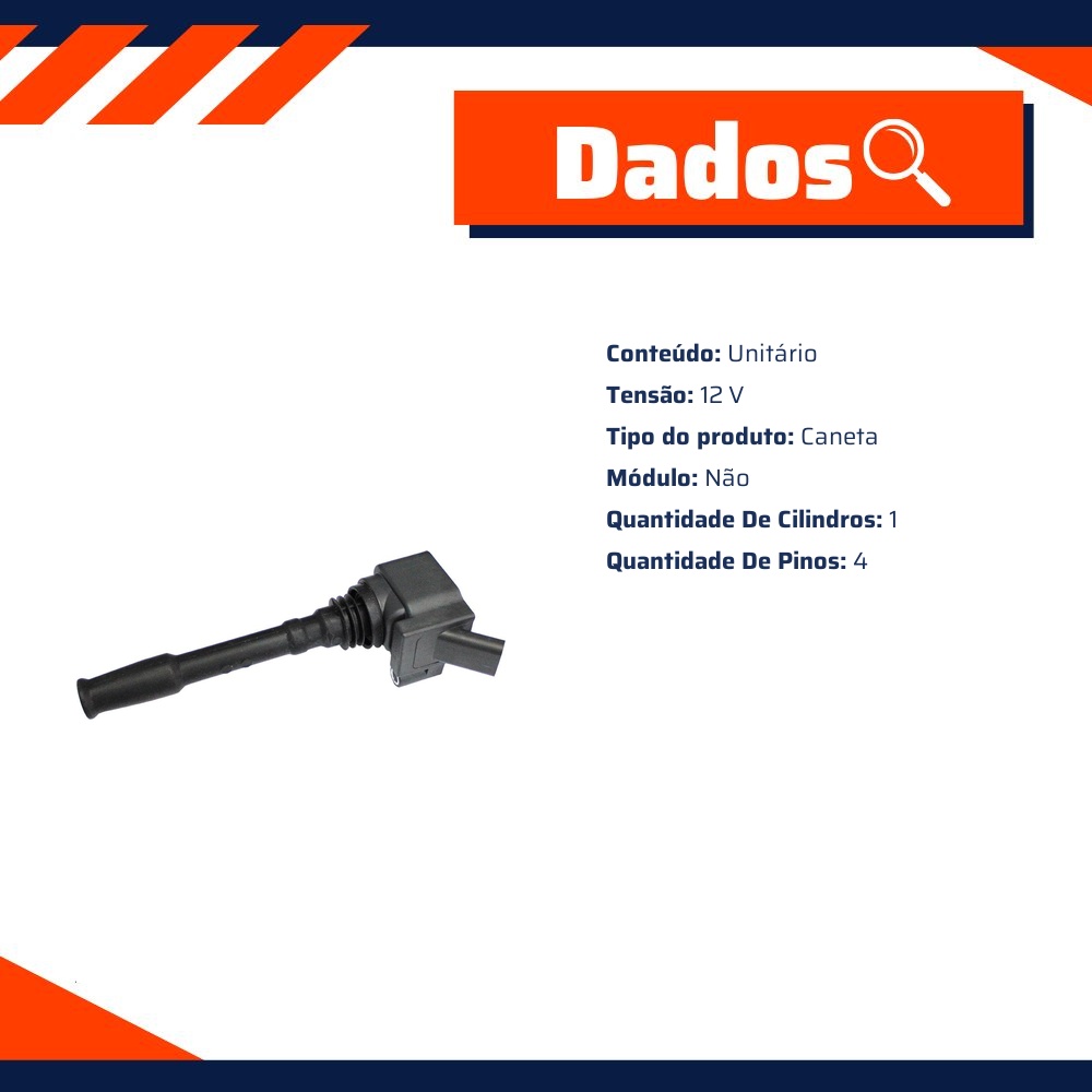 Bobina de Ignição - Gauss - GC4698