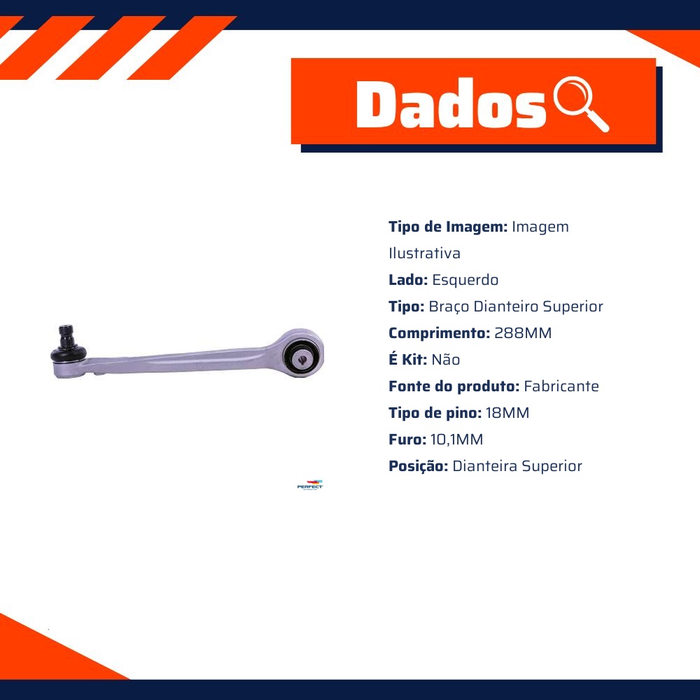Braço Dianteiro Superior Le (Dianteiro) - Perfect - BRA1406