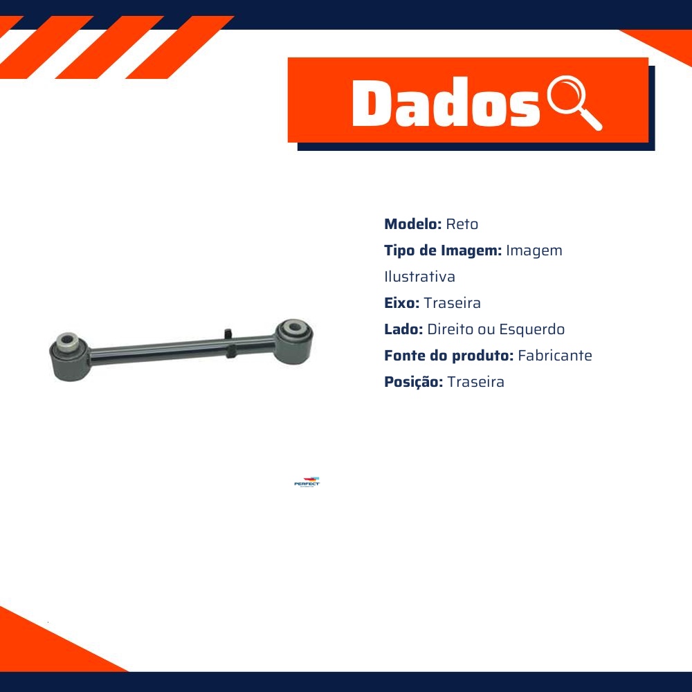 Braço de Suspensão Reto Traseiro para Chevrolet Captiva - Perfect - BDJ0397