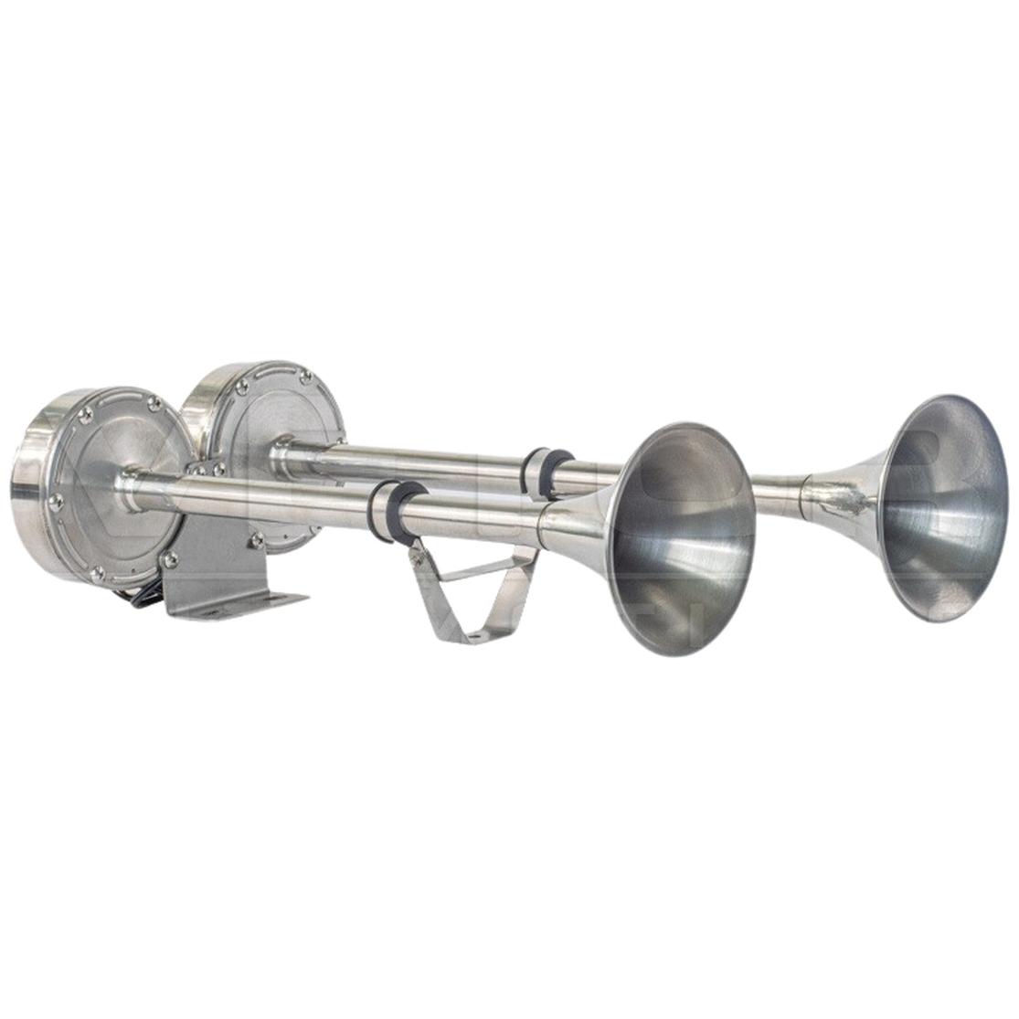 Buzina Eletrica 2 Cornetas Universal 12V - Vetor - VT066