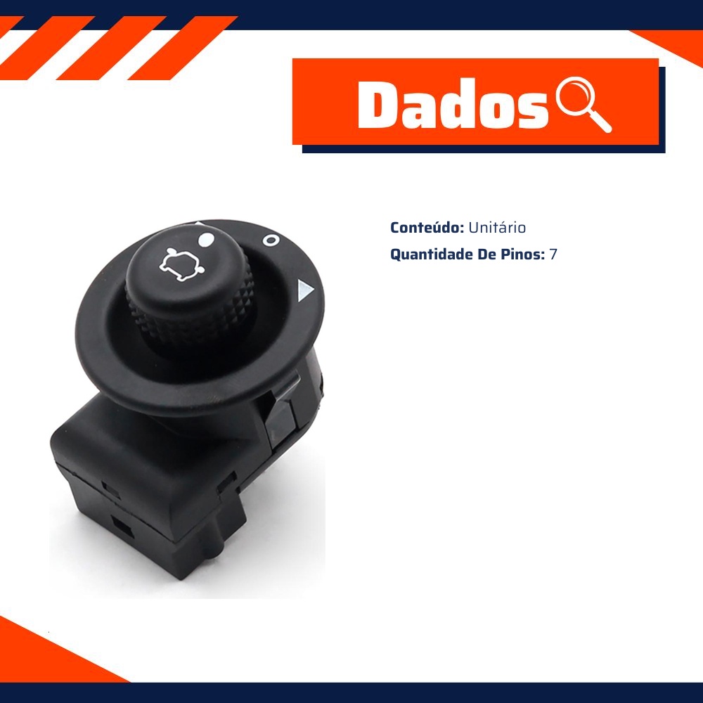 Controle de Retrovisor - Gauss - GE2422