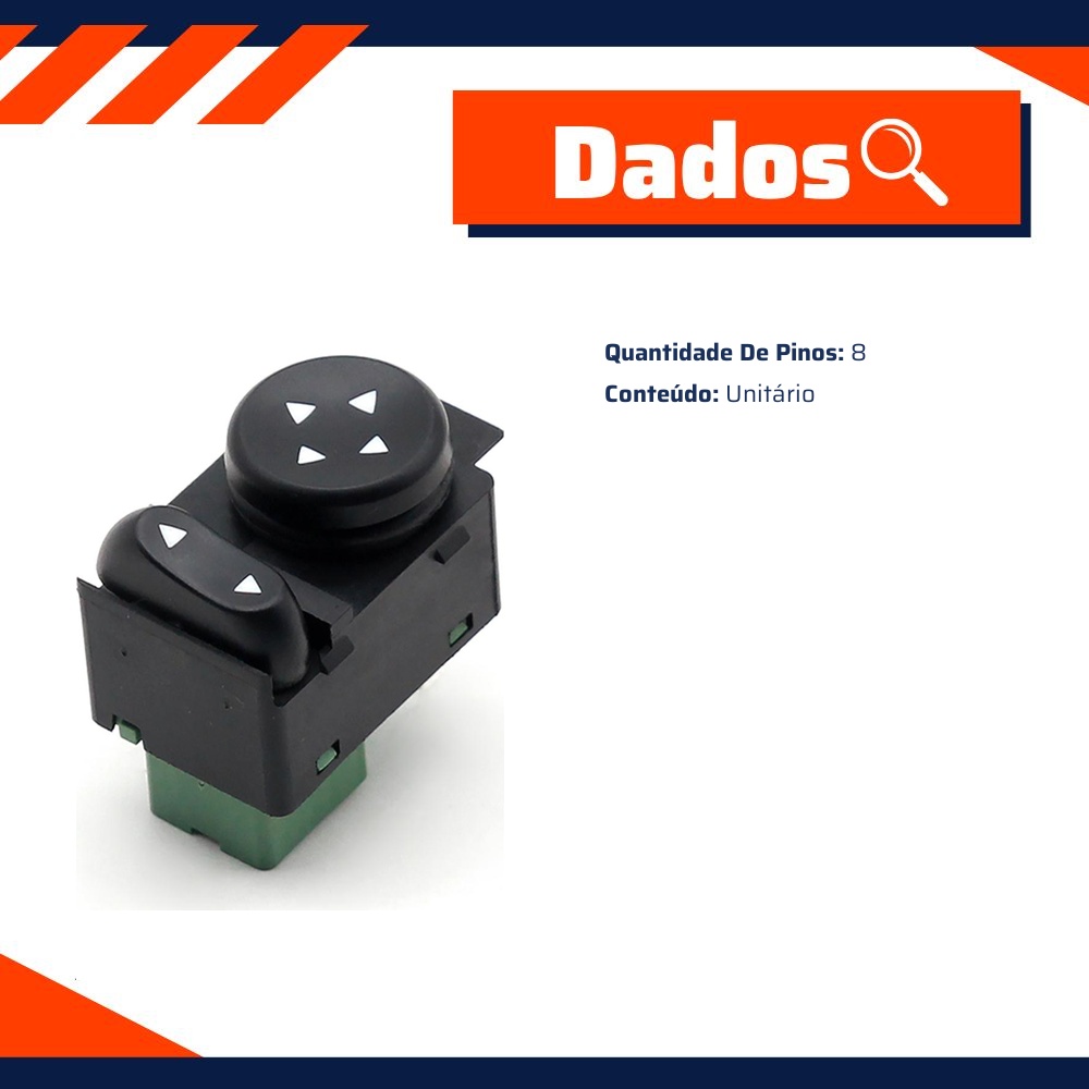 Controle de Retrovisor - Gauss - GE2406