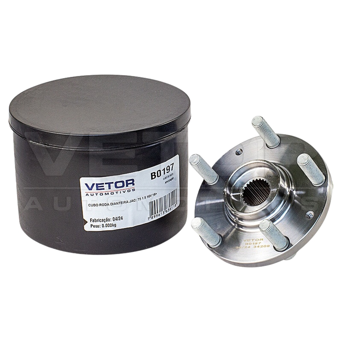 Cubo de Roda Dianteiro para JAC T5 - Vetor - B0197