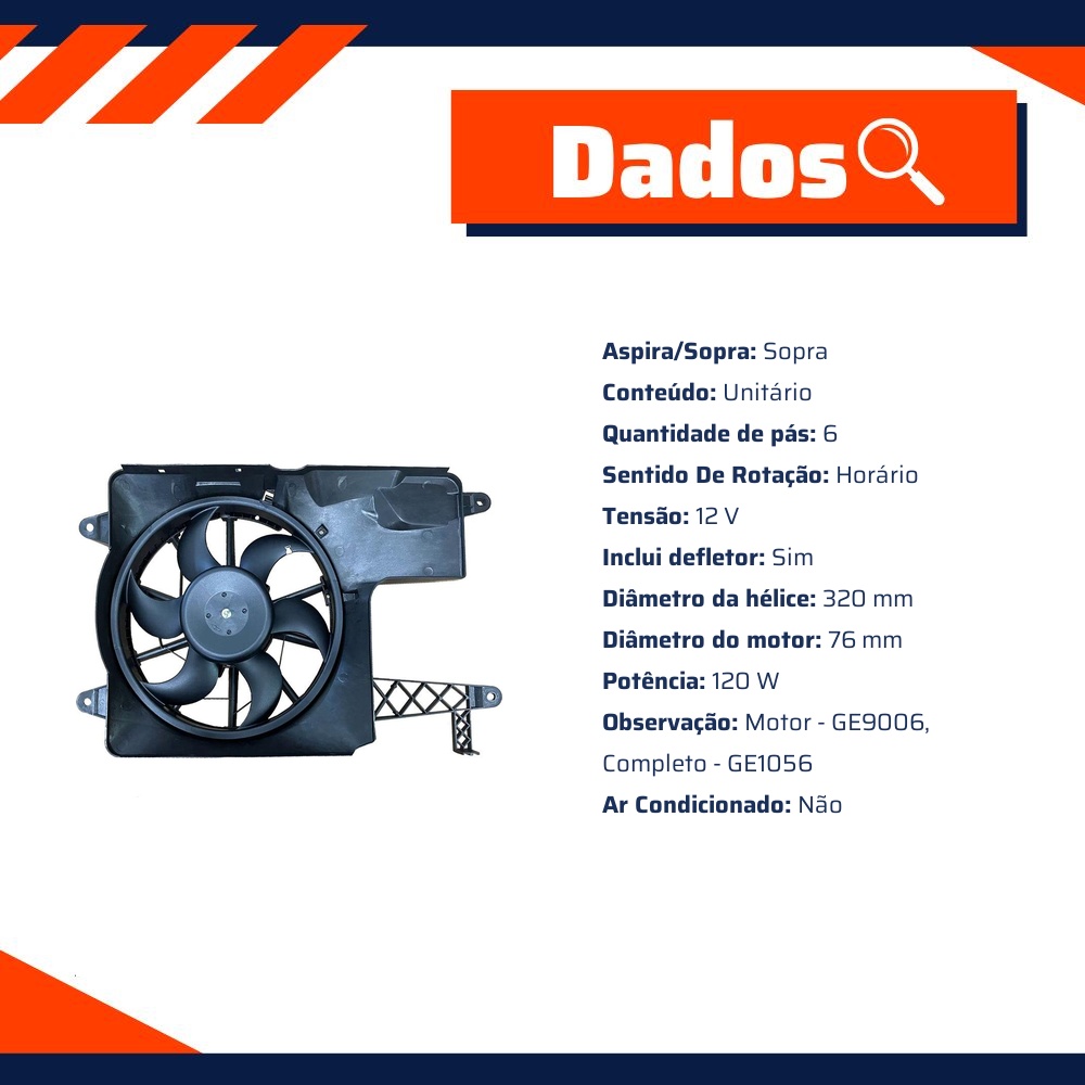 Eletroventilador - Gauss - GE1219