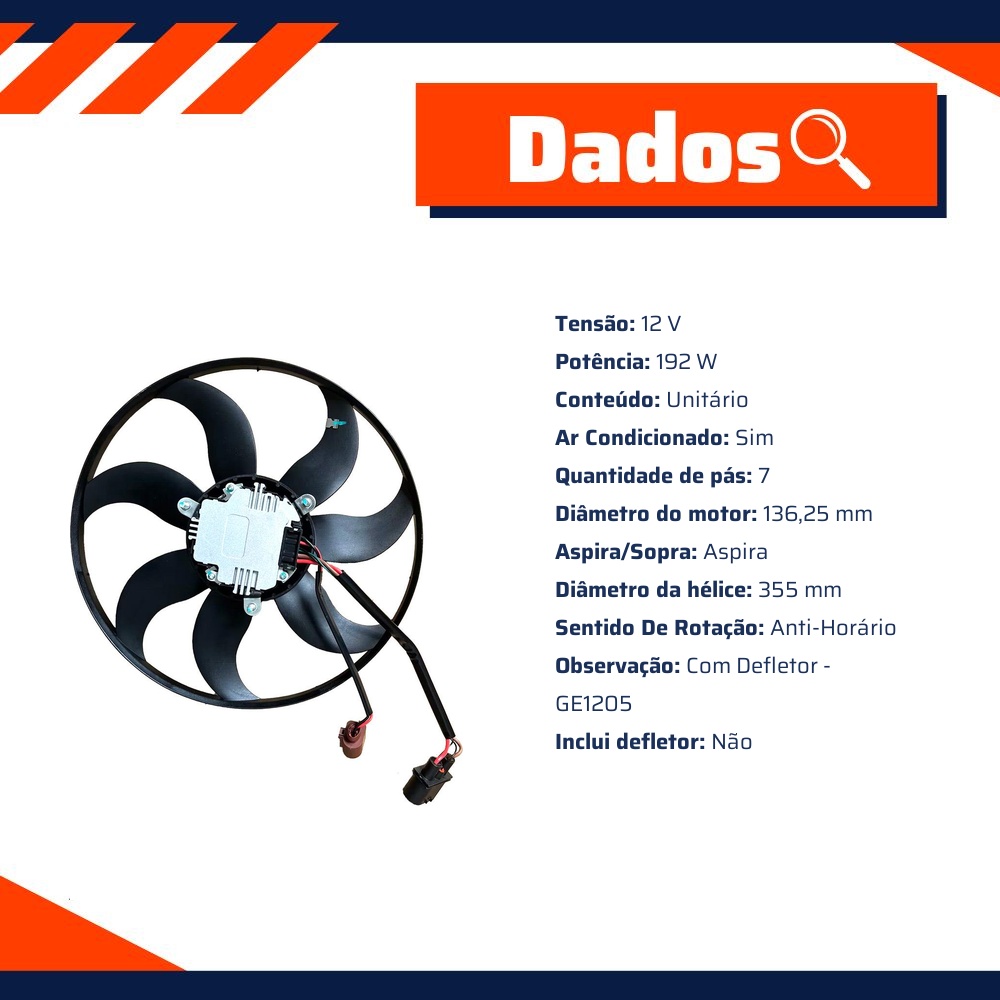 Eletroventilador - Gauss - GE1206