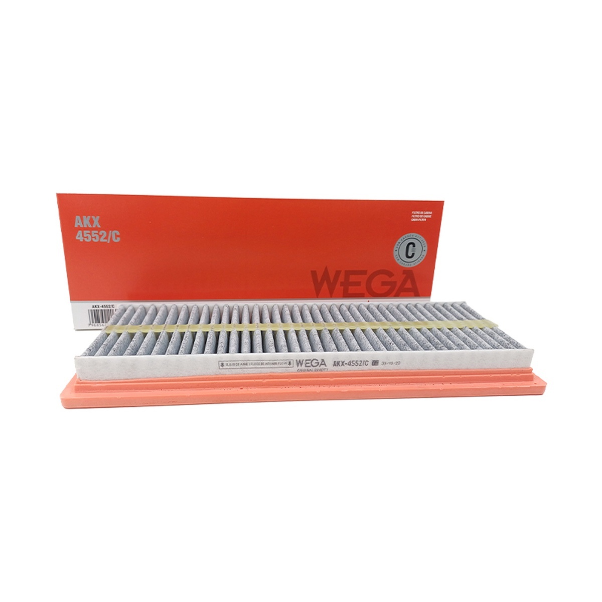 FIltro de Ar Condicionado Cabine com Carvão Ativado - Wega - AKX4552/C