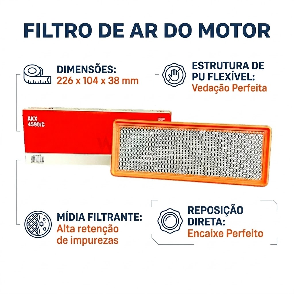 FIltro de Ar Condicionado Cabine - Wega - AKX4590/C