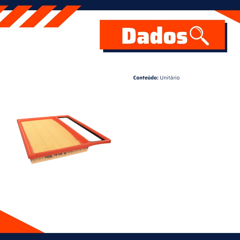 Filtro de Ar para Byd Song Plus - Wega - FAP-9308