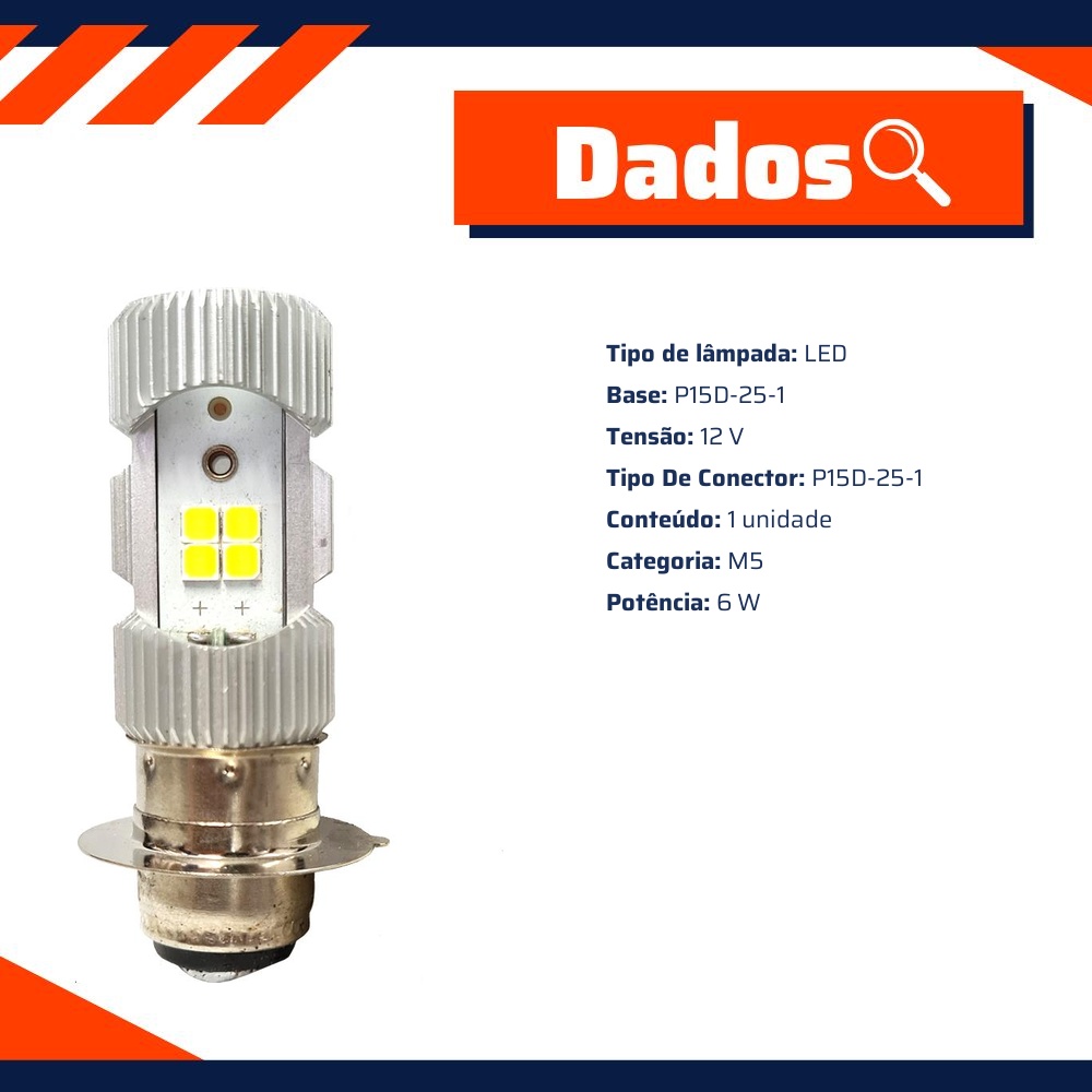 Lampada Led M5 - 12V - 6/6W - C1 - Incolor - Gl280 - Gauss - GL280M5LED