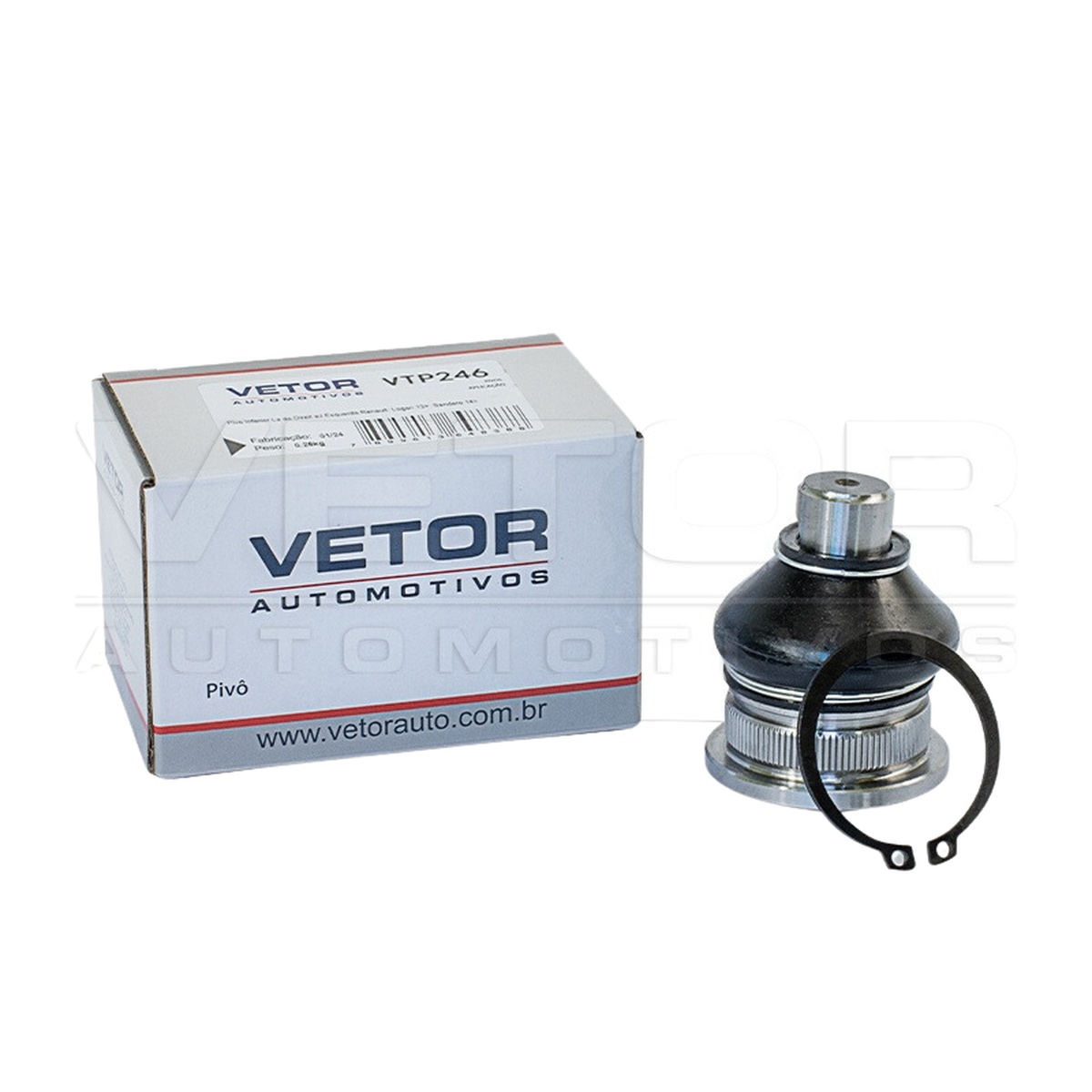 Pivo Inferior Lado Direito/Esquerdo para Renault Logan e Sandero - Vetor - VTP246