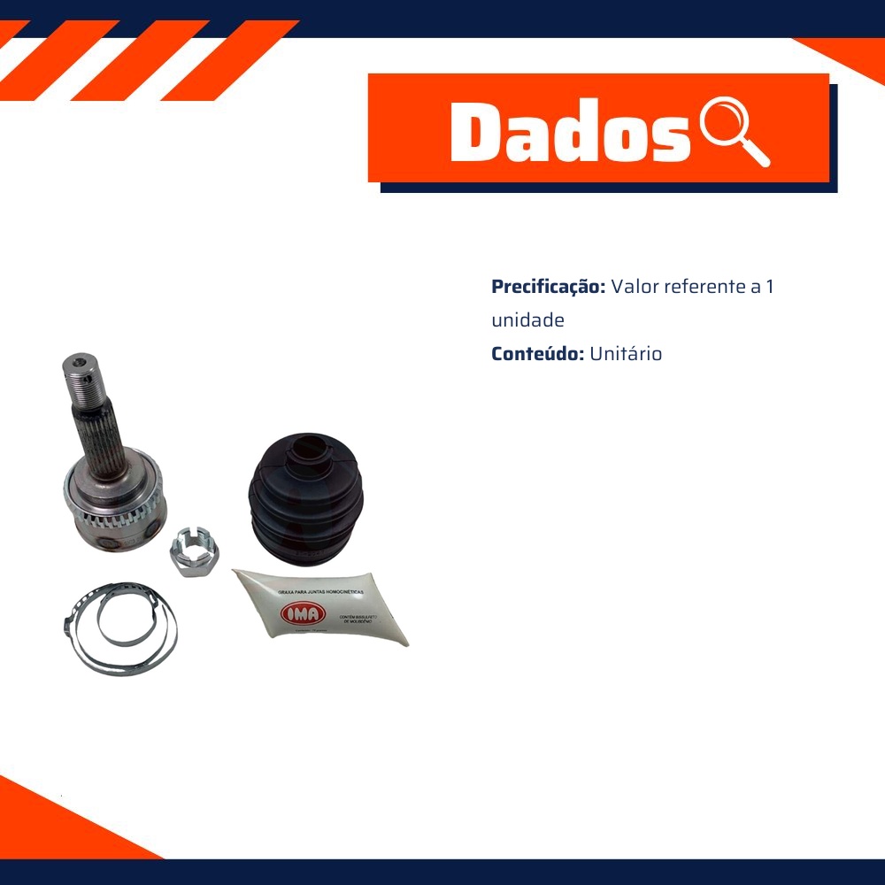 Ponteira Homocinética para Hyundai Atos e Atos Prime - IMA - AL-1741