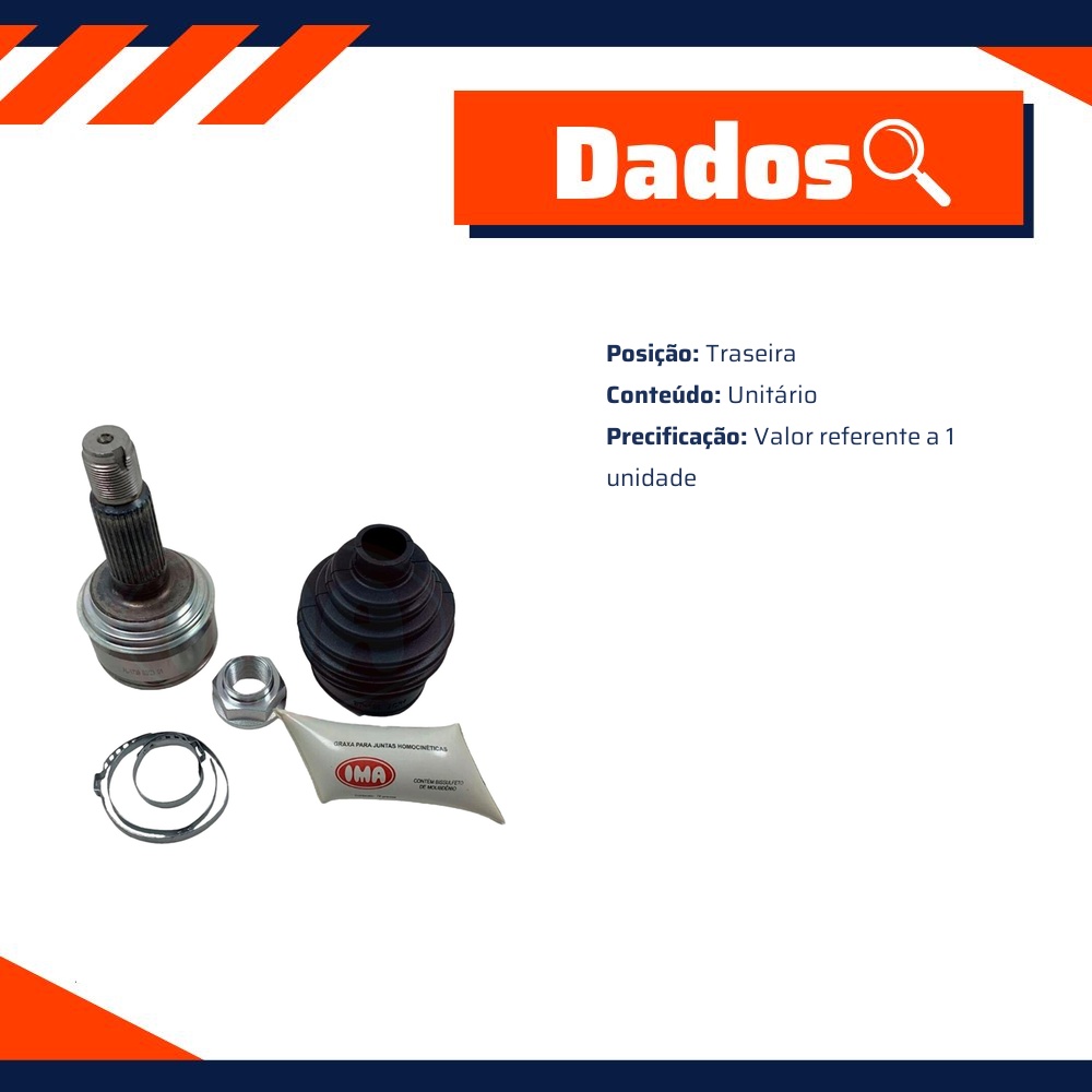 Ponteira Homocinética Traseira para Honda CR-V - IMA - AL-1739