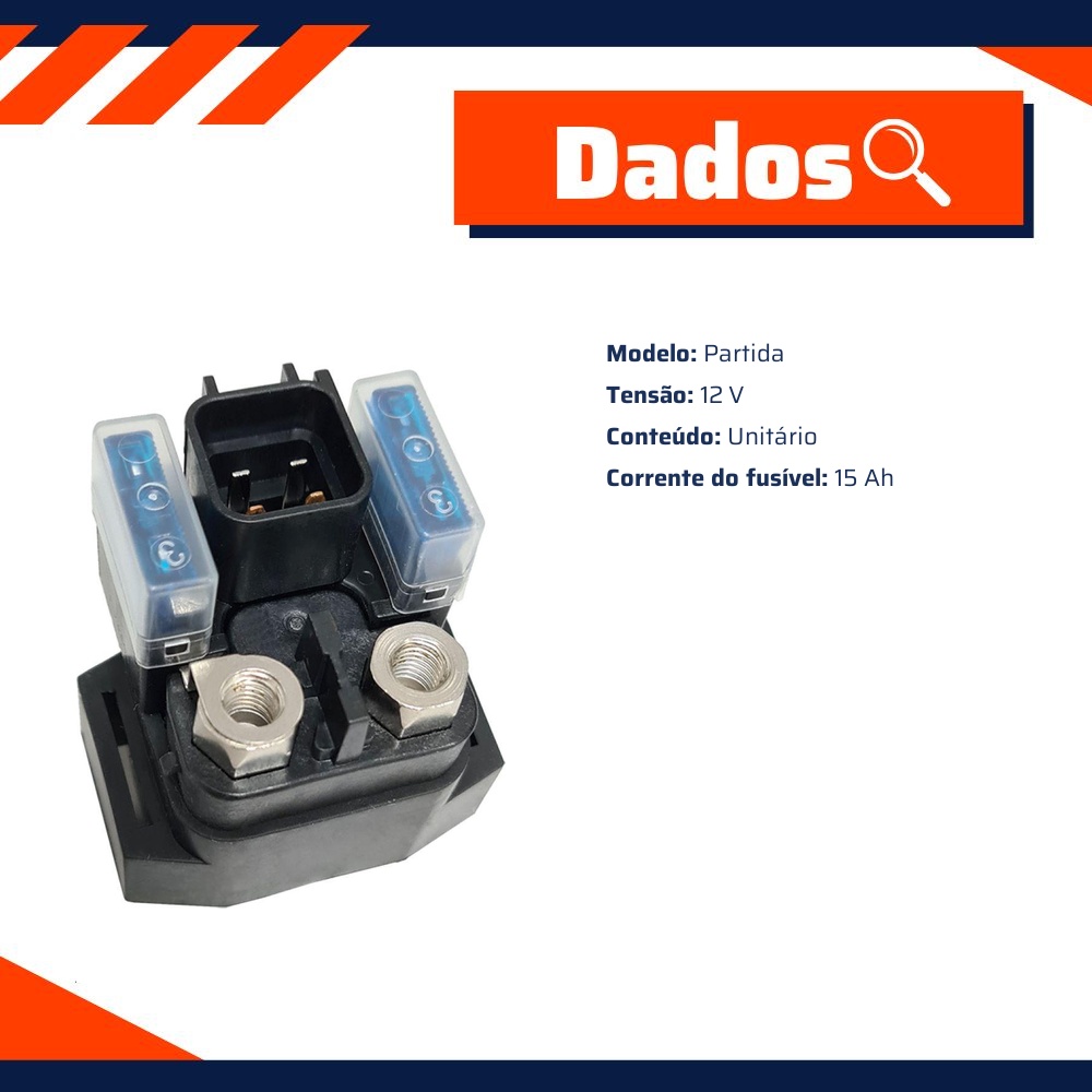 Relé de Partida para Yamaha FAZER FZ25 e XTZ 250 LANDER - Gauss - GM22031