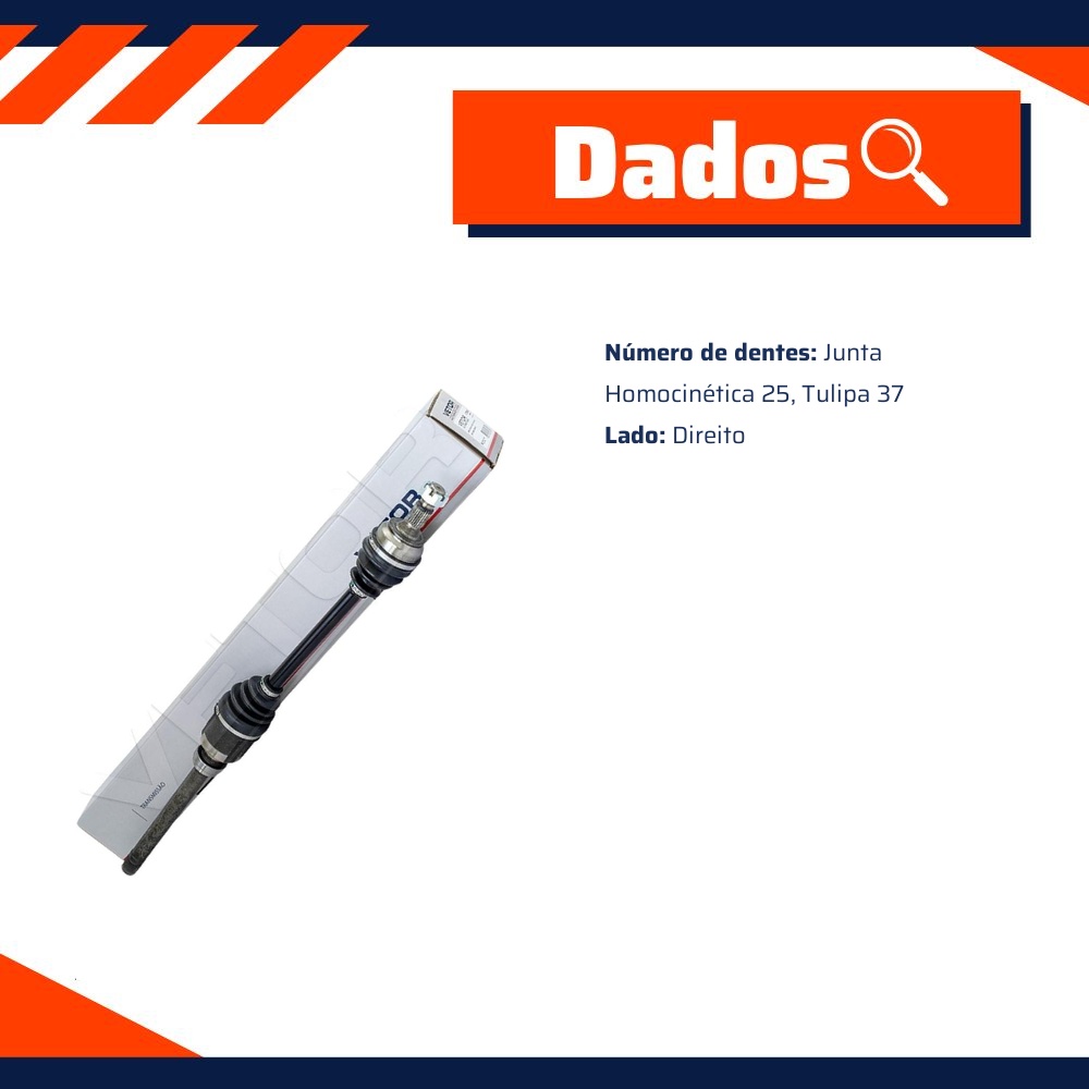 Semi-Eixo para Citroen C4 Cactus - Vetor - VT9856