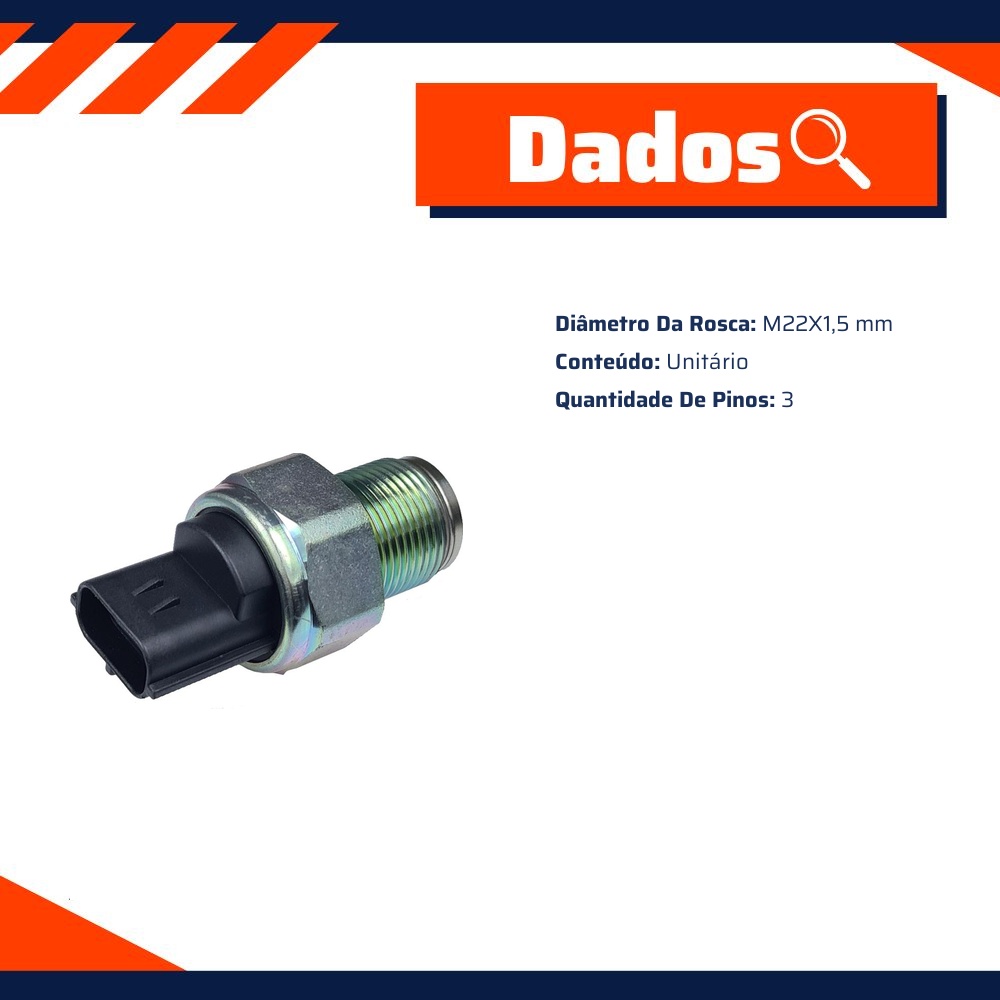 Sensor de Pressao do Combustivel Agricola - Gauss - GS37001