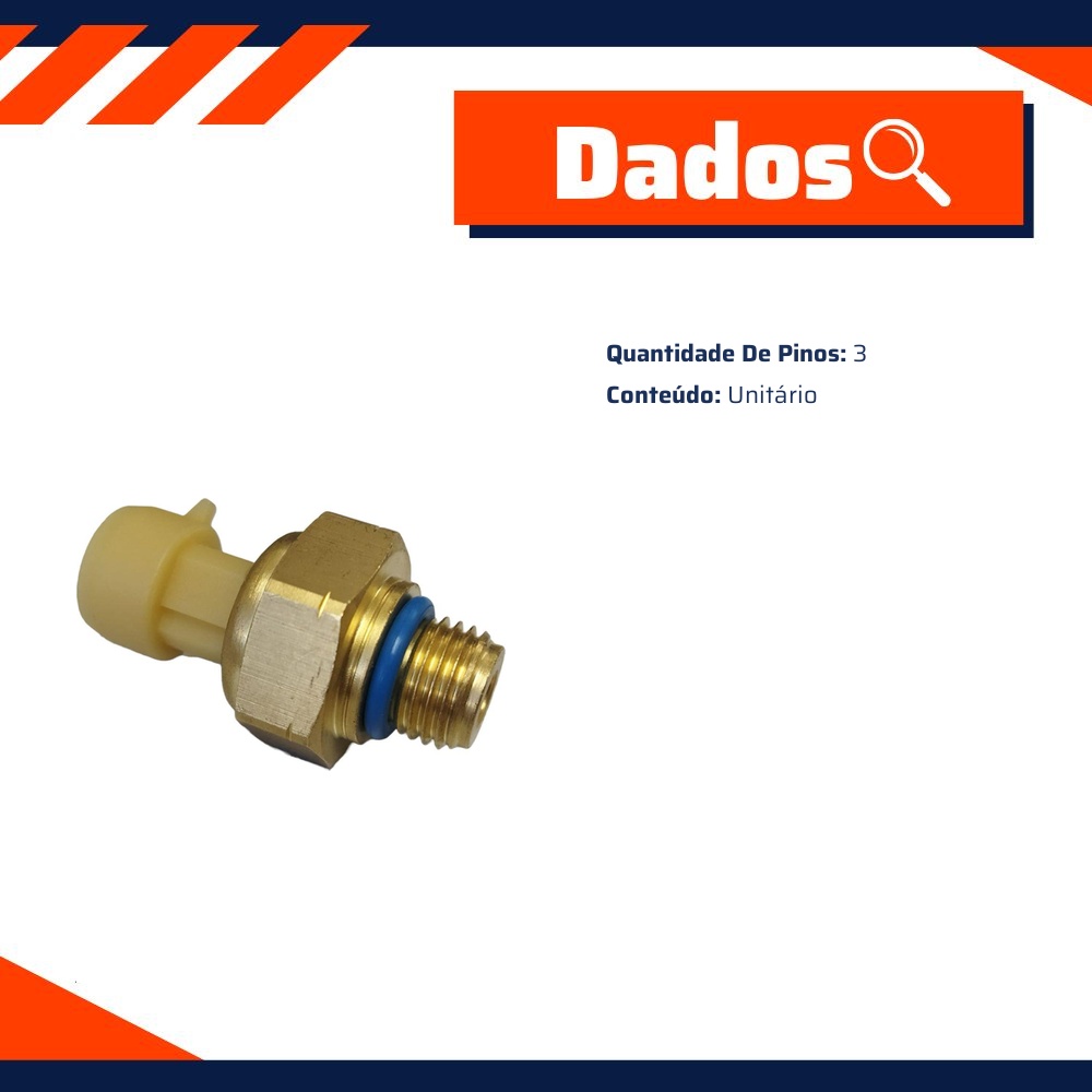 Sensor de Pressao do Combustivel Agricola - Gauss - GS37004