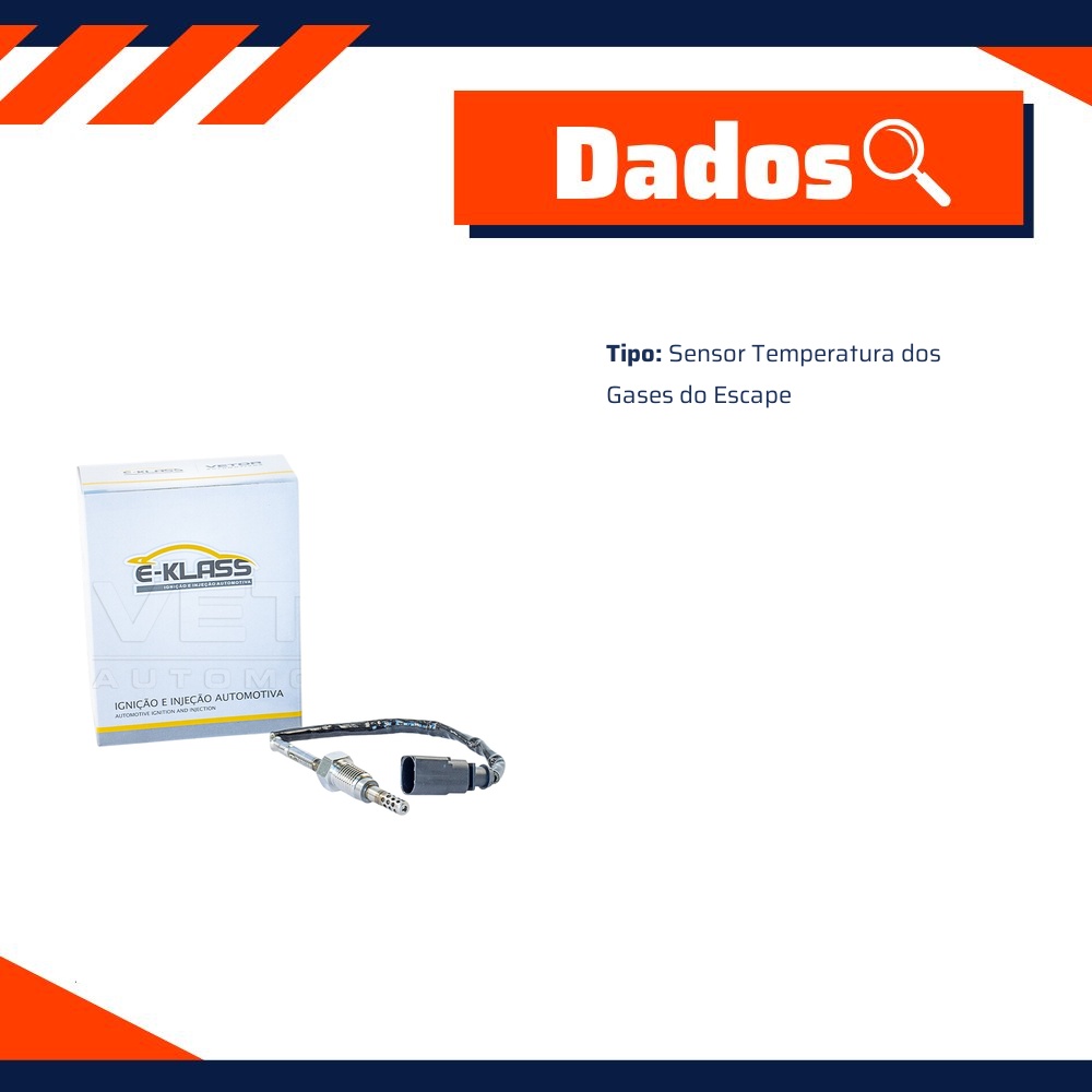 Sensor Temperatura Escape para Volkswagen Amarok - E-Klass - EST003