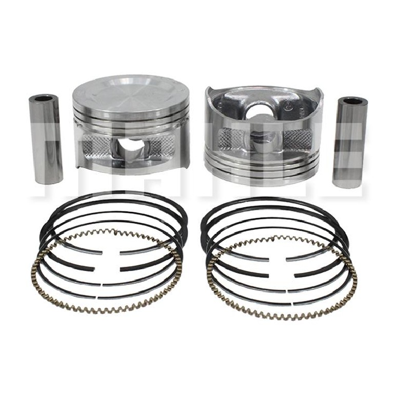 Jogo com 2 Pistões com Anéis 0,50 - Mahle Metal Leve - P&A2213 0,50