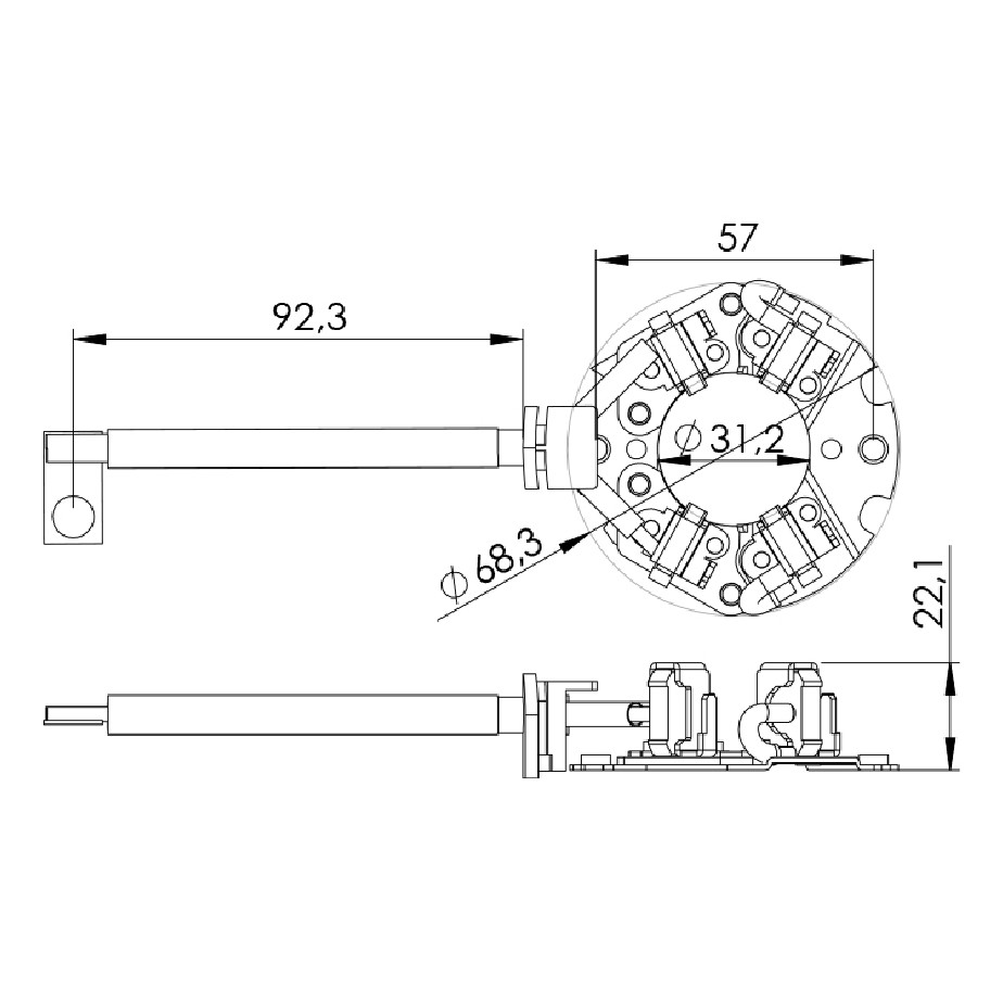 Porta Escovas para Motor de Partida com 4 Escovas para Jeep Grand Cherokee - Unifap - 1.158/4