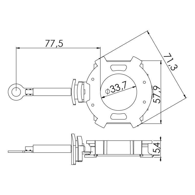 Porta Escovas para Motor de Partida com 4 Escovas - Unifap - 1.322/4
