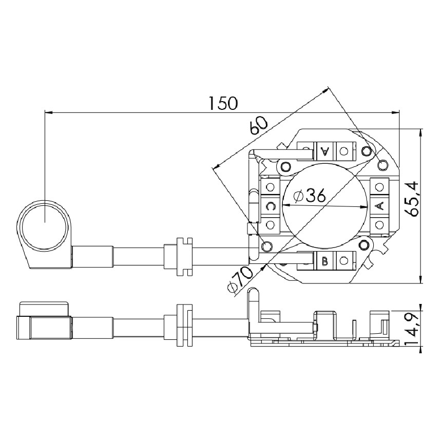Porta Escovas para Motor de Partida com 4 Escovas - Unifap - 1.331/4