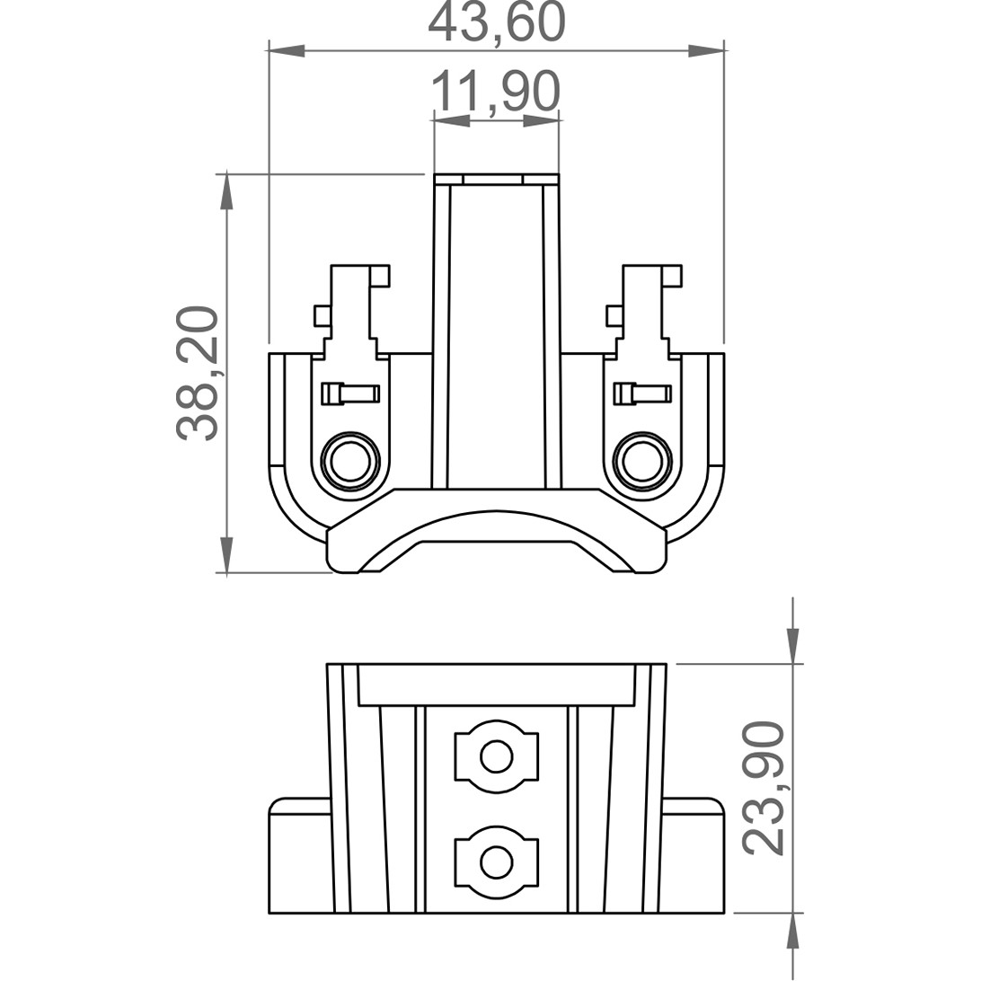 Porta Escovas para Alternador com 2 Escovas para Ford Explorer e Ranger - Unifap - 2.216/2