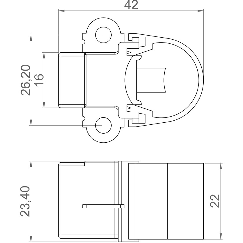 Porta Escovas para Alternador com 2 Escovas - Unifap - 2.223/2