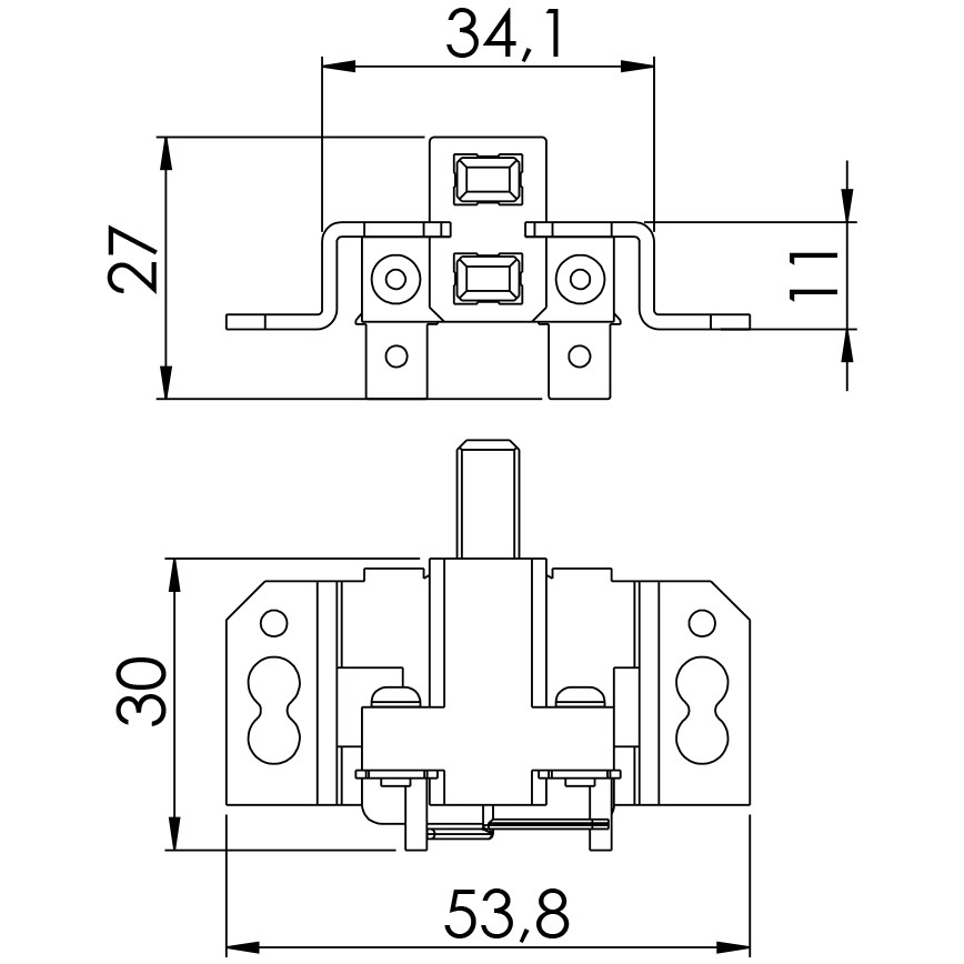 Porta Escovas para Alternador com 2 Escovas - Unifap - 2.230/2