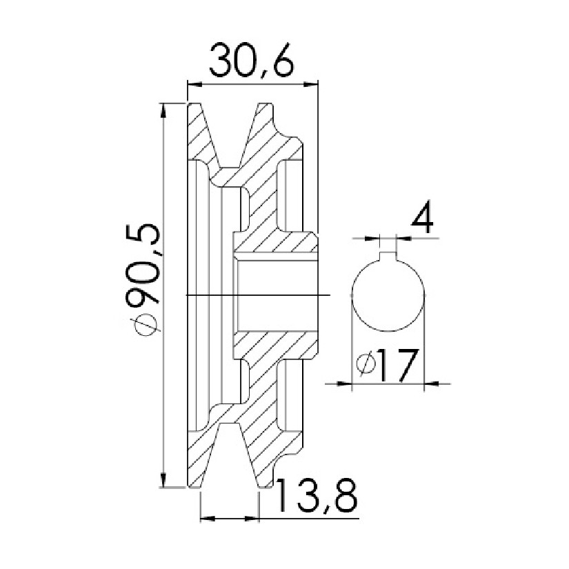 Polia para Alternador para Chevrolet D-10 - Unifap - 3.311