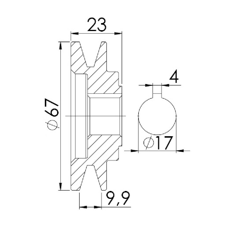 Polia para Alternador para Chevrolet Monza - Unifap - 3.315