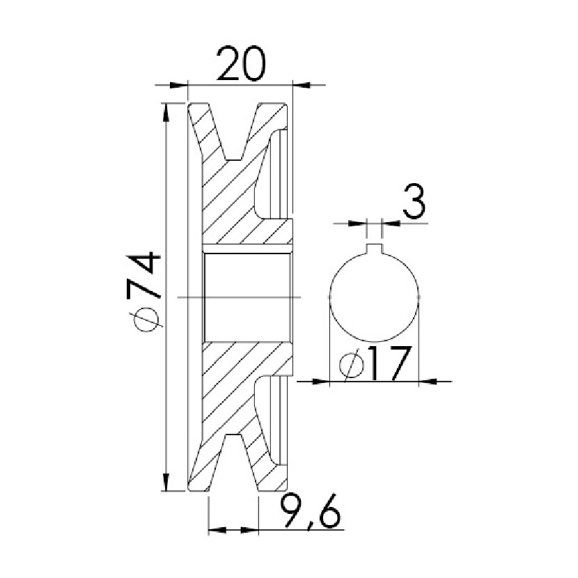 Polia para Alternador - Unifap - 3.320