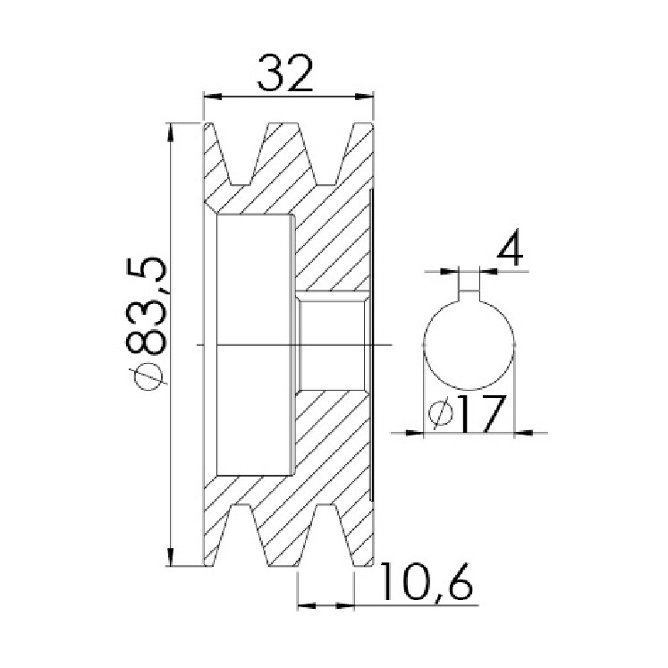 Polia para Alternador para Fiat 180 - Unifap - 3.322