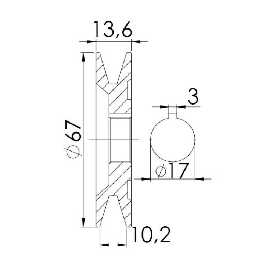 Polia para Alternador - Unifap - 3.337