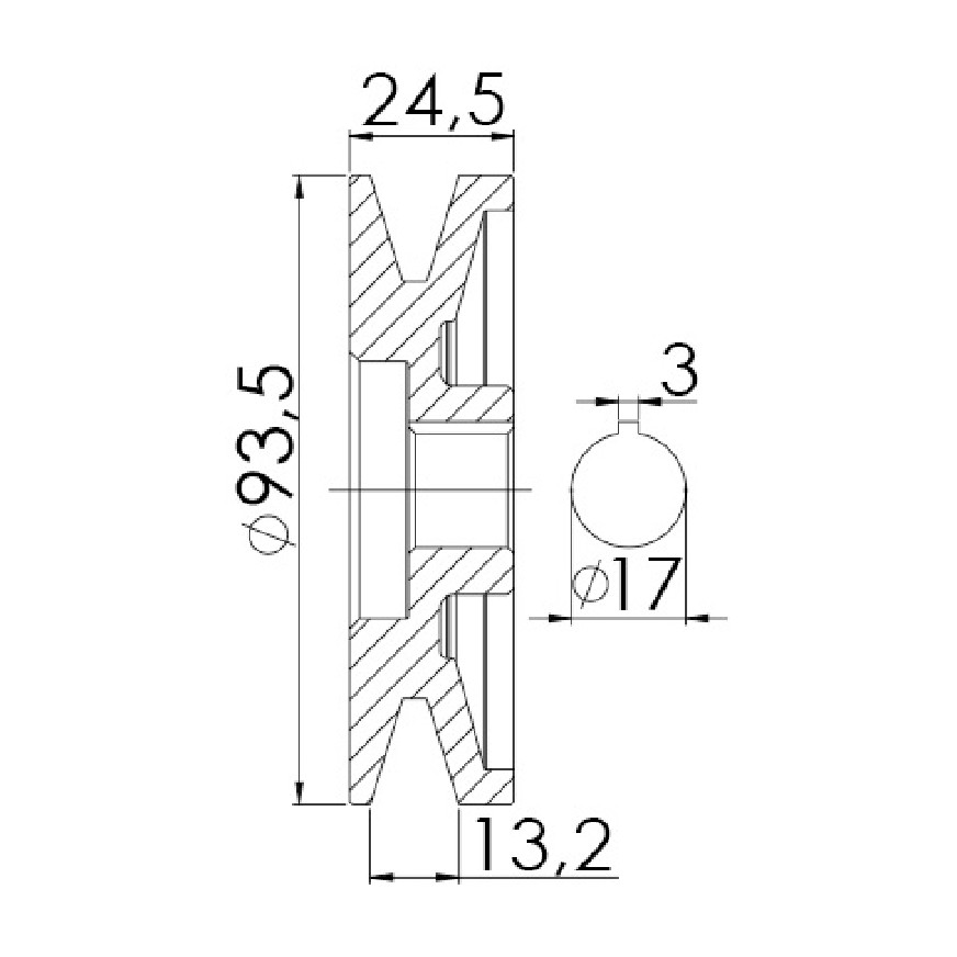 Polia para Alternador - Unifap - 3.344