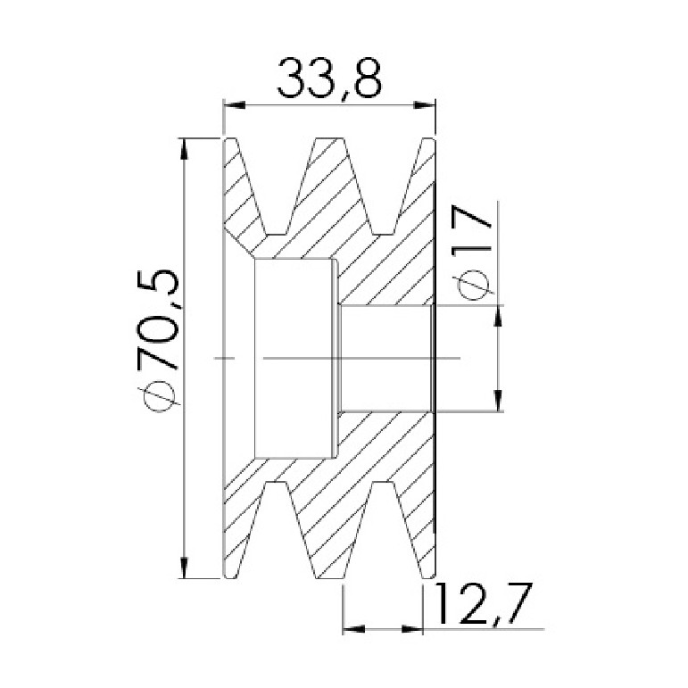 Polia para Alternador - Unifap - 3.385