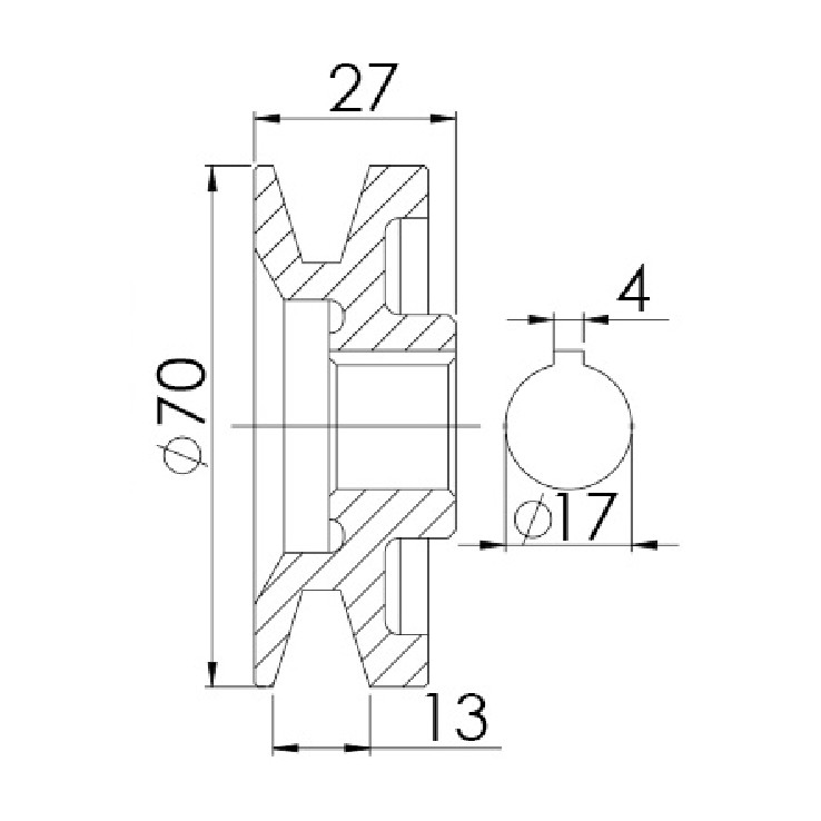 Polia para Alternador para Chevrolet C-10 - Unifap - 3.403