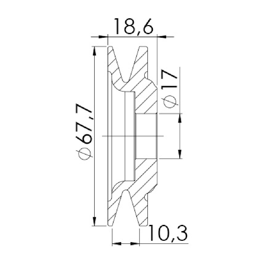 Polia para Alternador para Chevrolet D-20 e Opala - Unifap - 3.439