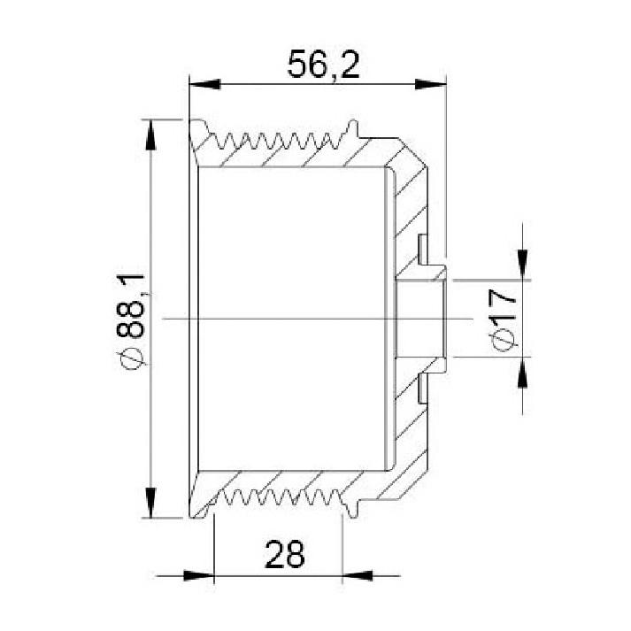 Polia para Alternador para Volvo B 12 - Unifap - 3.468