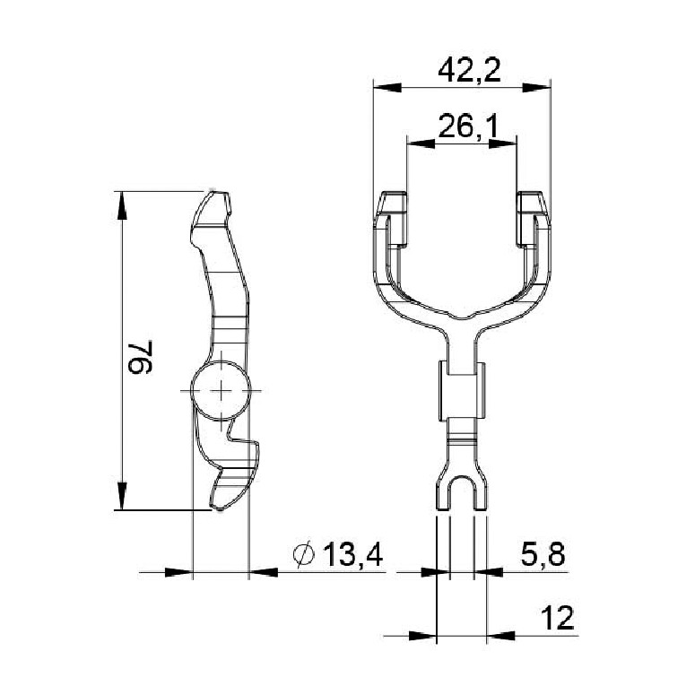 Garfo para Motor de Partida - Unifap - 4.422