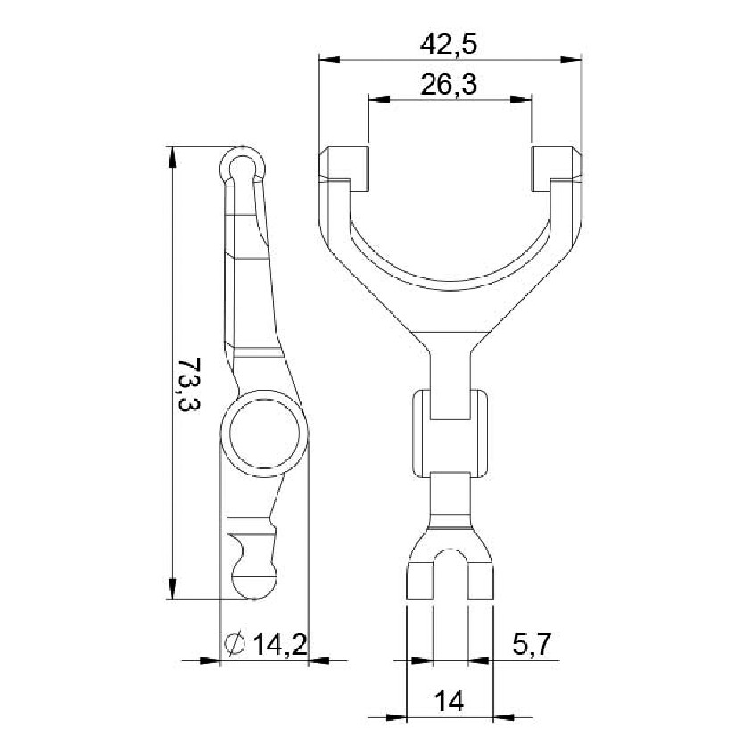 Garfo para Motor de Partida - Unifap - 4.439