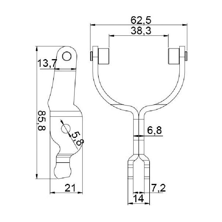 Garfo para Motor de Partida - Unifap - 4.477