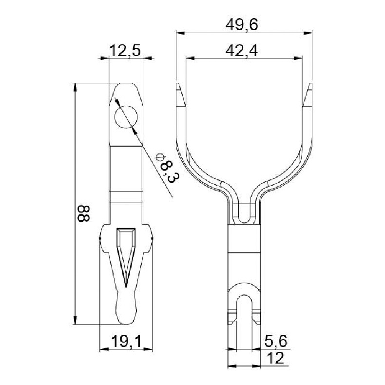 Garfo para Motor de Partida - Unifap - 4.478