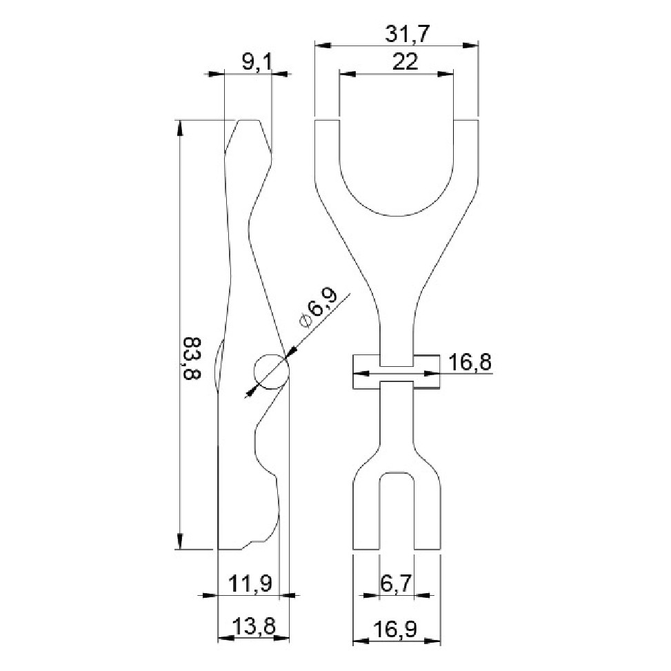 Garfo para Motor de Partida - Unifap - 4.483
