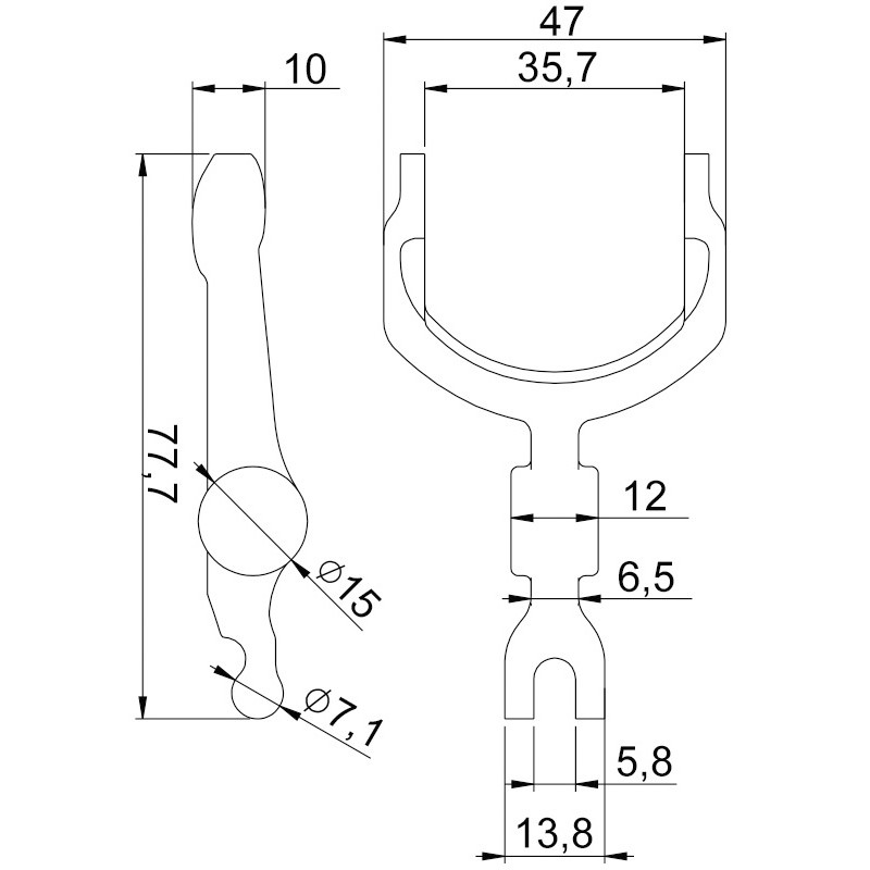 Garfo para Motor de Partida - Unifap - 4.492