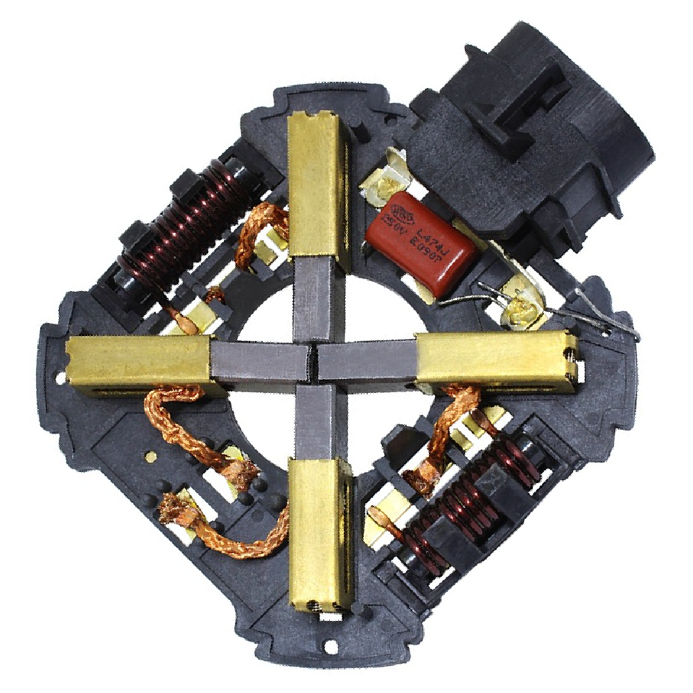 Porta Escovas para Motor de Arrefecimento com 4 Escovas para Chevrolet Meriva e Renault Scenic - Unifap - 6.606/4