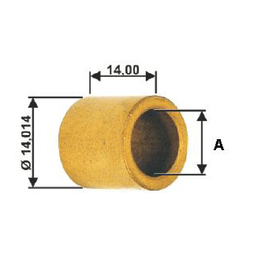 Bucha para Motor de Partida 10 Unidades - Unifap - BC1-0052-00