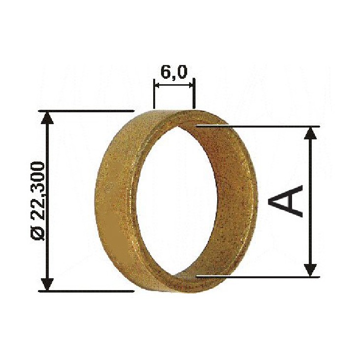 Bucha para Motor de Partida 10 Unidades - Unifap - BC1-0068-00