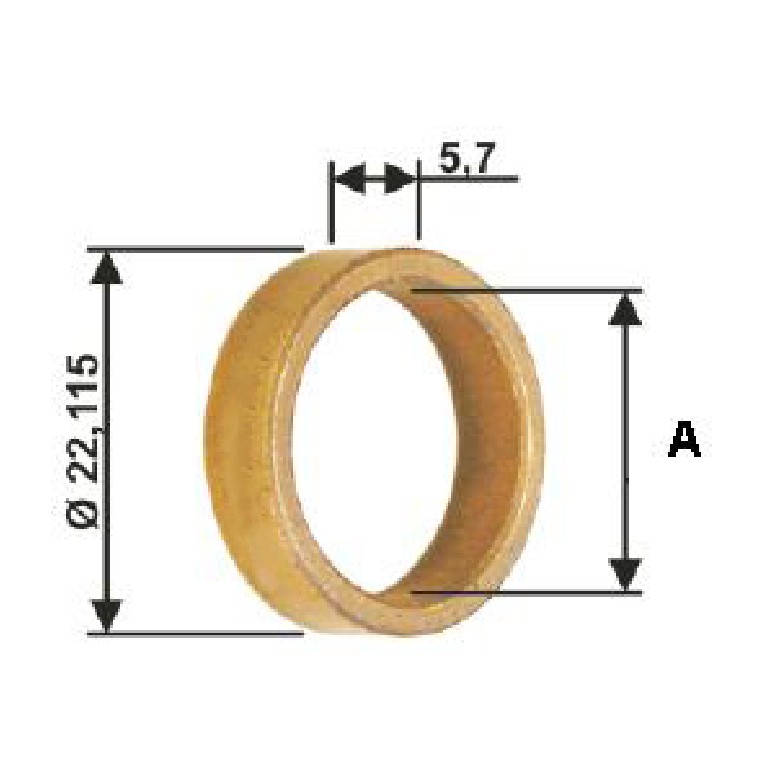 Bucha para Motor de Partida 10 Unidades - Unifap - BC1-0074-00